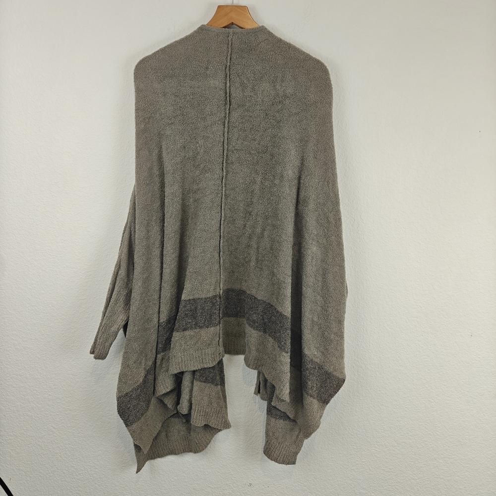 Barefoot Dreams Women Cliffside Dolman Sleeve Cardigan One Size Gray Open Front - Picture 12 of 16
